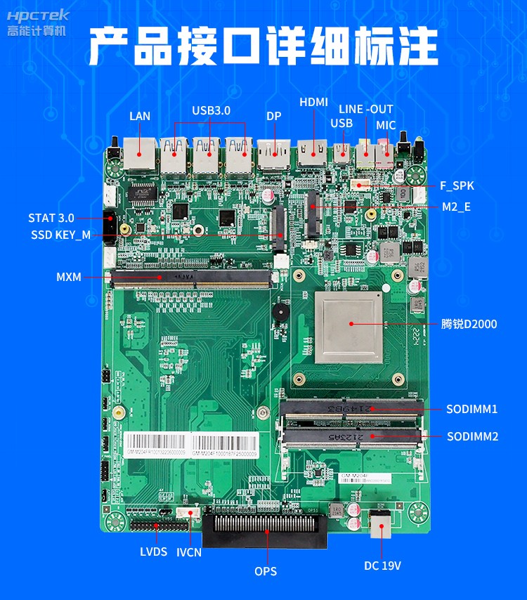 【高能計算機新品發(fā)布】飛騰D2000國產(chǎn)OPS主板，讓教育設(shè)備智慧融合！(圖4)
